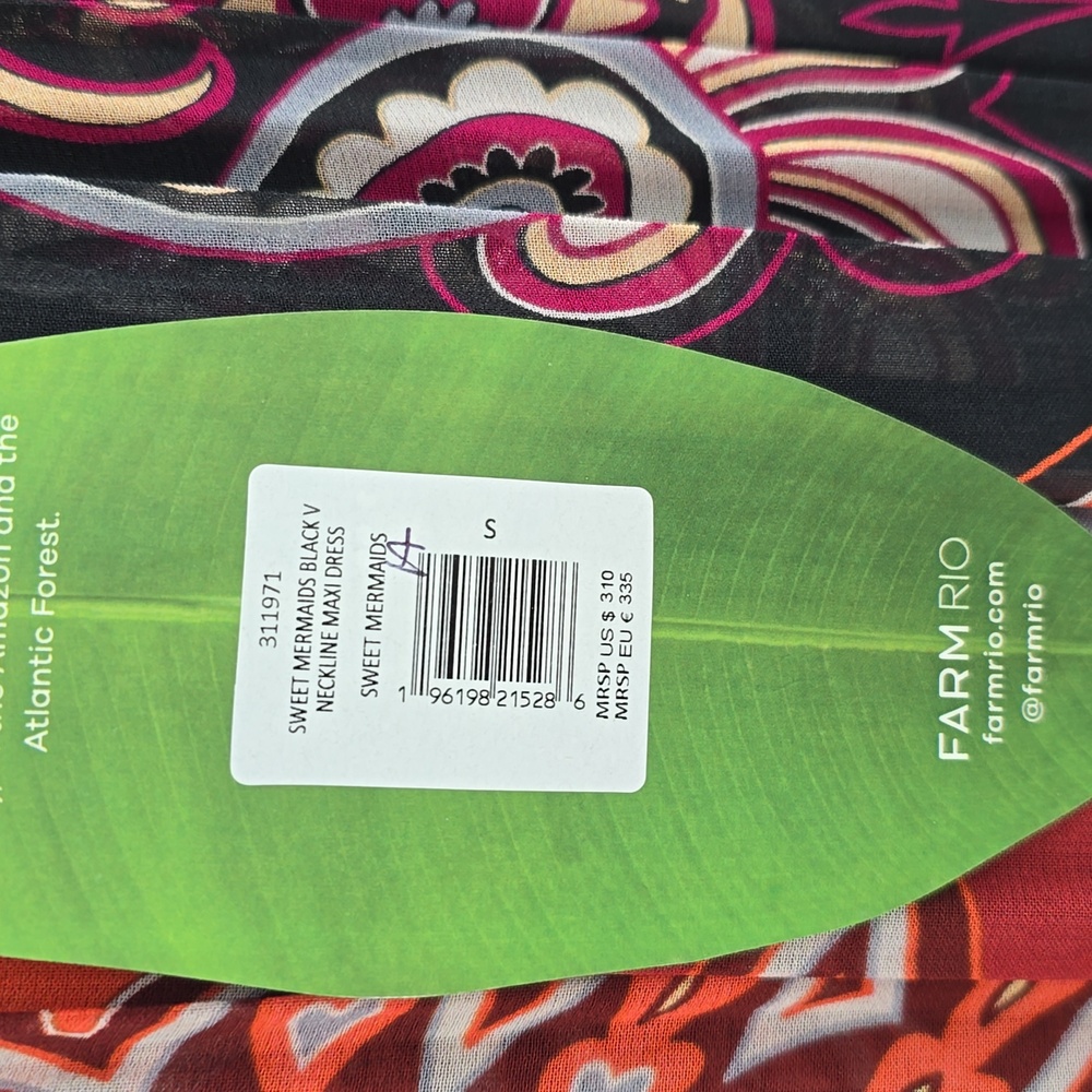 Farm rio SWEET MERMAIDS‎ V NECKLINE MAXI DRESS - Picture 5 of 16